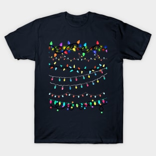 Xmas Lights  - Christmas 2022 - A Collage of Christmas Lights T-Shirt